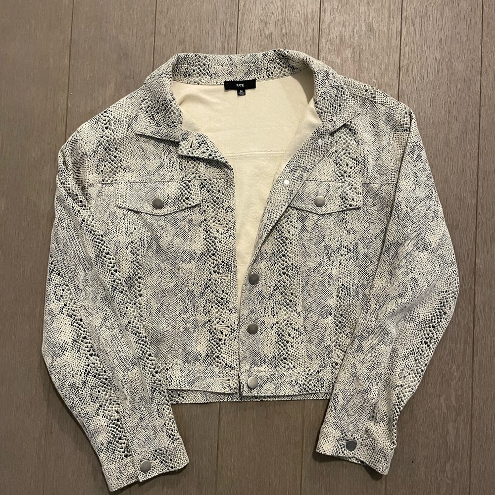 FATE snakeskin jacket